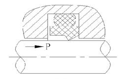 斯特封密封件密封圈油封液壓油缸擠壓式密封件的斯特封的切面圖3