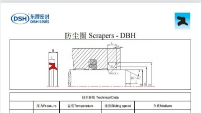 新版防塵圈DBH規格尺寸表