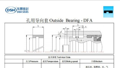 新版孔用導向套DFA規格尺寸表