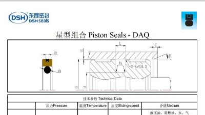 新版星型組合密封圈規格尺寸表