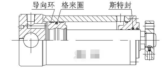 典型的液壓油缸密封件油封密封圈形式之霞板形式密封件結構圖2